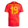 Maillot de Supporter Espagne Lamine Yamal 19 Domicile Euro 2024 Pour Enfant